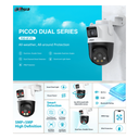 CAMARA IP WIFI 5X5MP DOBLE LENTE TIPO PT **DETECCIÓN DUAL *CONTROL DE RONDA *SIRENA Y LUZ DE ALARMA *DETEC. PERSONAS Y VEHICULOS IA *IP66 *MICRO SD HASTA 256GB - Imagen 3