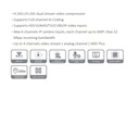 GRABADOR PENTAHIBRIDO 4CH WIZSENSE V2.0 *SOPORTA  HDCVI/AHD/TVI/CVBS/IP *MAX 6CH IP HASTA 6MP *SMD PLUS *CODIFICACIÓN IA *1 HDD HASTA 16TB *2 USB, 1 HDMI, 1 VGA - Imagen 2