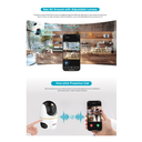 CAMARA WIFI TIPO PT C/ DOBLE LENTE 5+5MP *ANGULOS DE VISIÓN AJUSTABLES *LLAMADA A UN TOQUE *DETEC. DE PERSONAS Y MASCOTAS *AUTO TRACKING *MICRO SD HASTA 256GB - Imagen 3