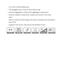 SWITCH GIGABIT DE 24 PUERTOS *CAPA 2 *24 x RJ 45 10/100/1000 *METÁLICO *RACKEABLE *2 PUERTOS UPLINK - Imagen 1