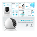 CAMARA IP WIFI 3MP *LLAMADA UN TOQUE *ROTACION 360° *LLAMADA A UN TOQUE *AUDIO BIDIRECCIONAL *DETEC. IA DE HUMANOS *DETEC. MASCOTA *RASTERO INTELIGENTE *PARE - Imagen 1