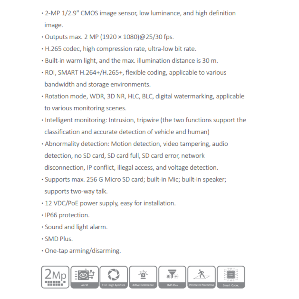 IPC-PTS2249BP-E2-S-PV-LED-0360B-PRO *CAMARA IP PT 2+2 MP CON LENTE DUAL WIZSENSE *DISUACION ACTIVA *WDR, 3D NR, HLC, BLC *SOPORTA MICRO SD MAX 256GB *POE *IP66 - Imagen 1