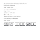 CAMARA HDCVI BALA 2MP C/MIC INTEGRADO *METALICA/PLASTICA *SENSOR CMOS *LENTE 2.8MM *MAX. 30 fps@1080p *BLC; HLC; WDR *CVI/CVBS/AHD/TVI  *IP67 DAHUA HAC-HFW1239TLM-IL-A-28-S2 - Imagen 1