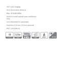 CAMARA HDCVI DOMO 2MP FULL COLOR *SENSOR CMOS 1/2.8" *LENTE 2.8MM *DIST. ILUMINACION 20M * MAX. 30fps@1080P * CVI/CVBS/AHD/TVI *2D NR *IP67 DAHUA HAC-HDW1209TLQ-LED-028-S3 - Imagen 1