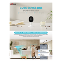 CAMARA IP CUBE WIFI 3MP *PARA INTERIORES *DETEC. HUMANOS IA *DETEC. MASCOTAS *AUDIO BIDIRECCIONAL *WIFI 6 *PAREO POR BLUETOOTH *SLOT MICRO SD HASTA 256GB DAHUA DH-IPC-C3AP-0280B - Imagen 1