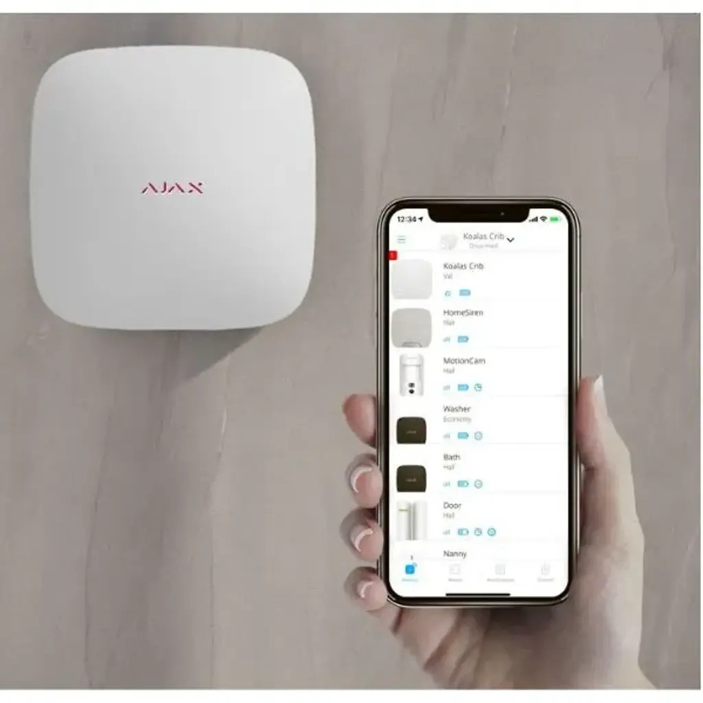 PANEL DE ALARMAS SMART-2G-4G-ETHERNET, SOPORTA 100 DISPOSITIVOS, 50 PARTICIONES - 9 PARTICIONES-FOTOVERIFICACION - MONITOROE A CR Y APP- CAMARAS DE TERCEROS AJAX HUB 2 4G - Imagen 1