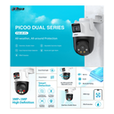 CAMARA IP WIFI 3X3 MP DOBLE LENTE TIPO PT *DETECCIÓN DUAL *CONTROL DE RONDA *SIRENA Y LUZ DE ALARMA *DETEC. PERSONAS Y VEHICULOS IA *IP66 *MICRO SD HASTA 256GB - Imagen 1