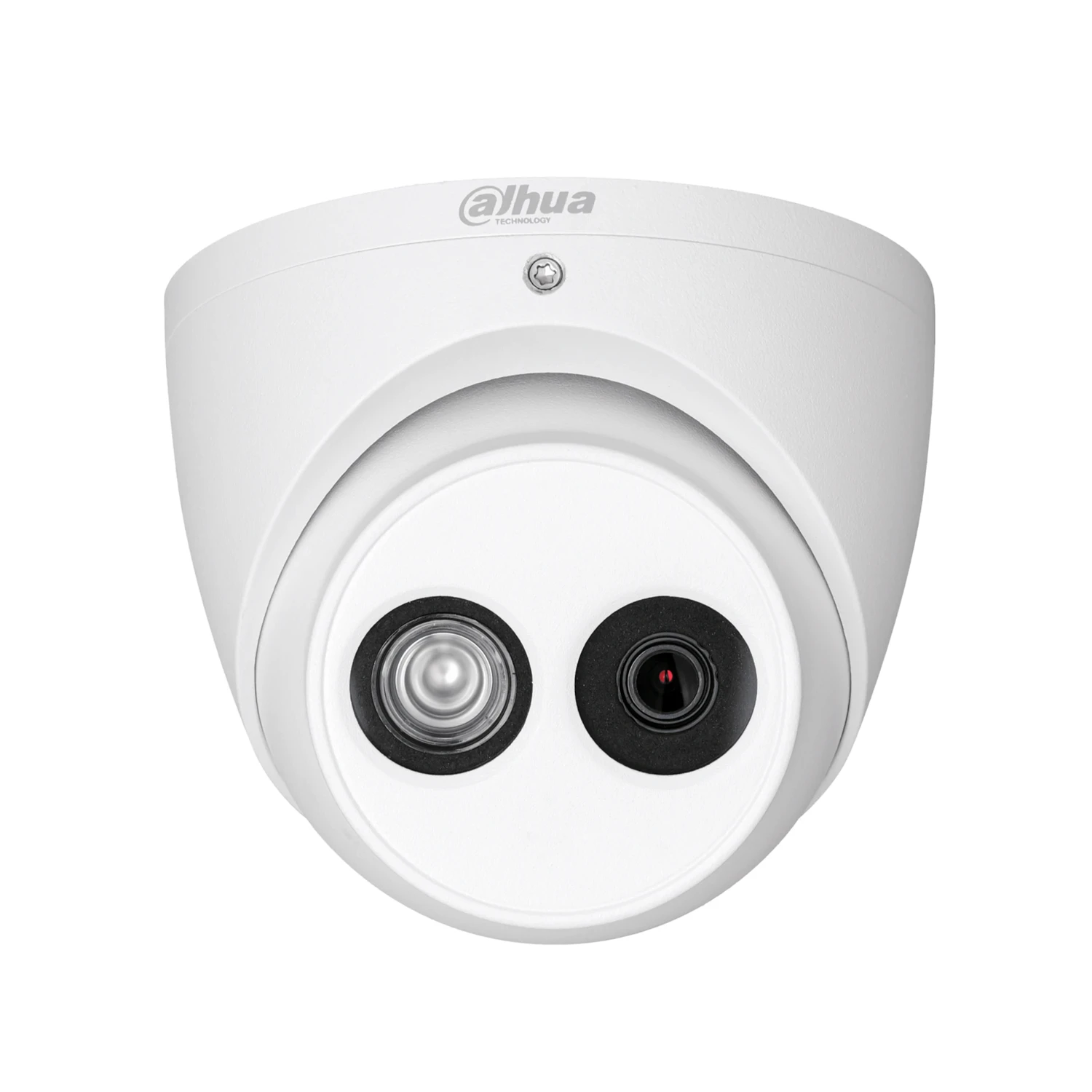 CAMARA HDCVI DOMO 2MP *CON AUDIO INCORPORADO *SMART IR 50M*IP67*DC12V*LENTE 2.8MM*DWDR*12VDC *300M COAXIAL/230M UTP CAT5E MEDIANTE BALUN* 12VDC±25%