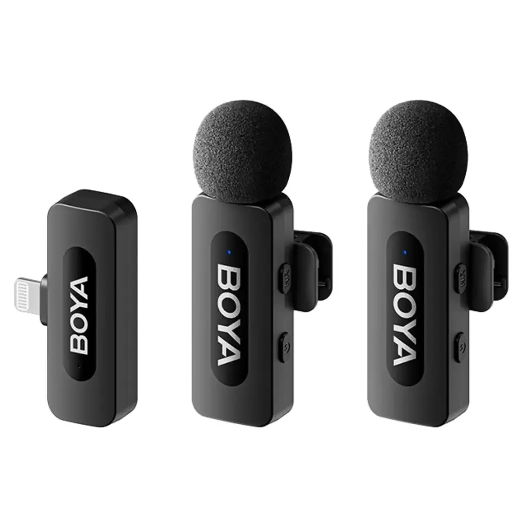 MICROFONO INALAMBRICO 2,4GHz LIGHTNING*ULTRACOMPACTO Y PORTATIL CON 2 MIC*CONEXION LIGHTNING *MIC OMNIDIRECCIONAL*CANCELACION DE RUIDO INTELIGENTE*ALCANCE 100M
