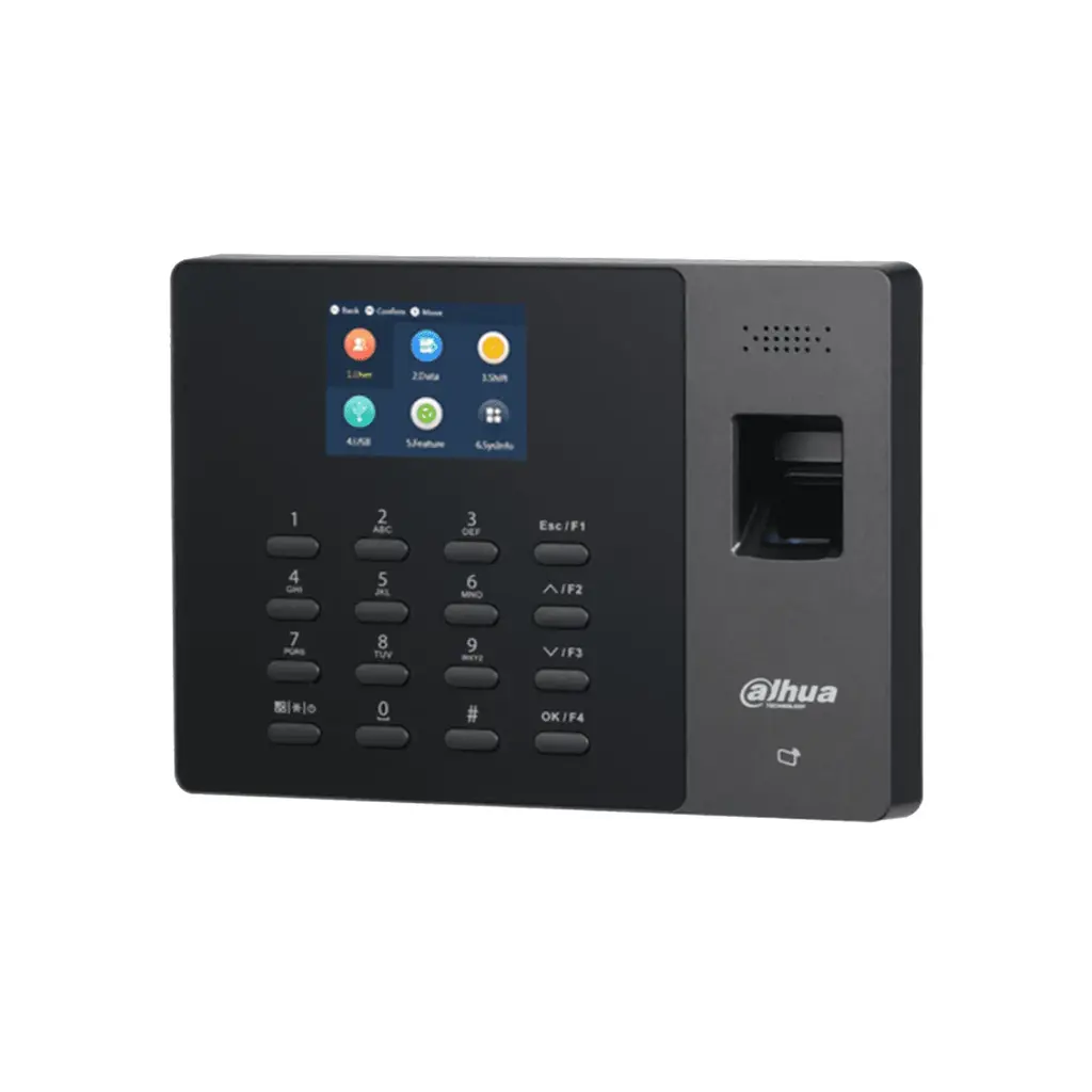 CONTROL DE ACCESO/ASISTENCIA*CAP: 2000 HUELLAS/1000 TARJETAS RFID *CONEXION: BOTON, CERRADURA *CONEXION TCP-IP, USB *ALIMENTACIÓN: 12VDC/1000mA (SI INCLUYE)