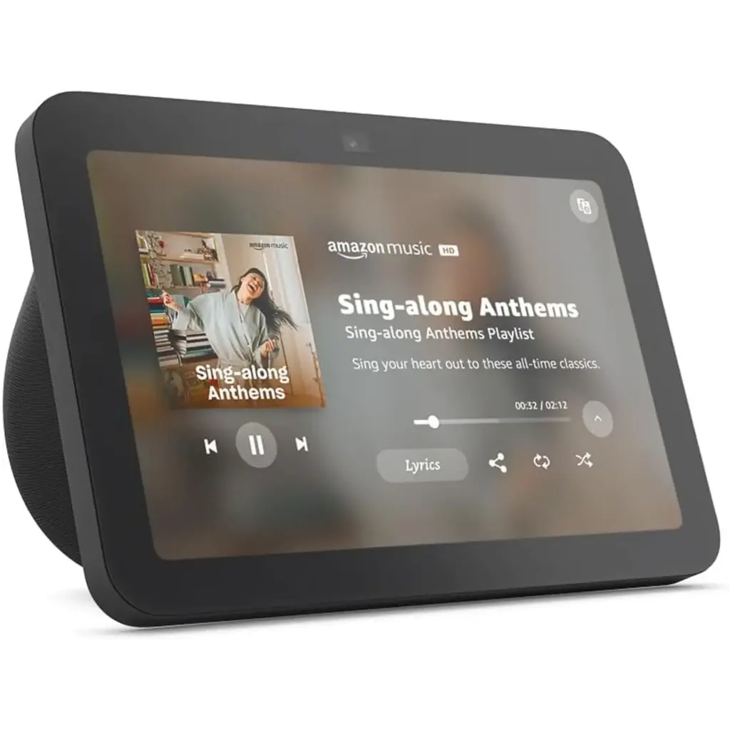 [R85SD6-BK] AMAZON ECHO SHOW 8 3ra GENERACION*PANTALLA 8"*AUDIO ESPACIAL ENVOLVENTE*CAMARA FRONTAL 13MP CON ENCUADRE AUTOMATICO Y REDUCCION DE RUIDO*HUB SMART HOME ZIGBEE