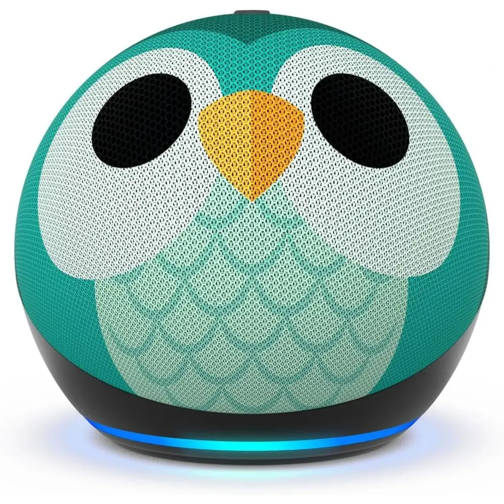 ALEXA ECHO DOT KIDS 5TA GEN BUHO*SONIDO VIBRANTE Y CLARO*CONTROLES PARENTALES INTEGRADOS*VOCES ESPECIALES BUHO*WIFI DOBLE BANDA*BT